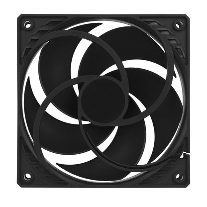 Arctic P12 (black/black) - Pressure-optimised 120 mm Fan