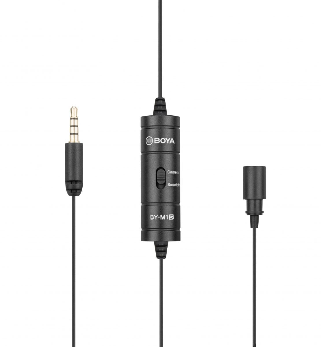 BOYA BY-M1S (M1 Smart) wired mic Universal Lavalier Microphone 3.5mm for phone, laptop, camera