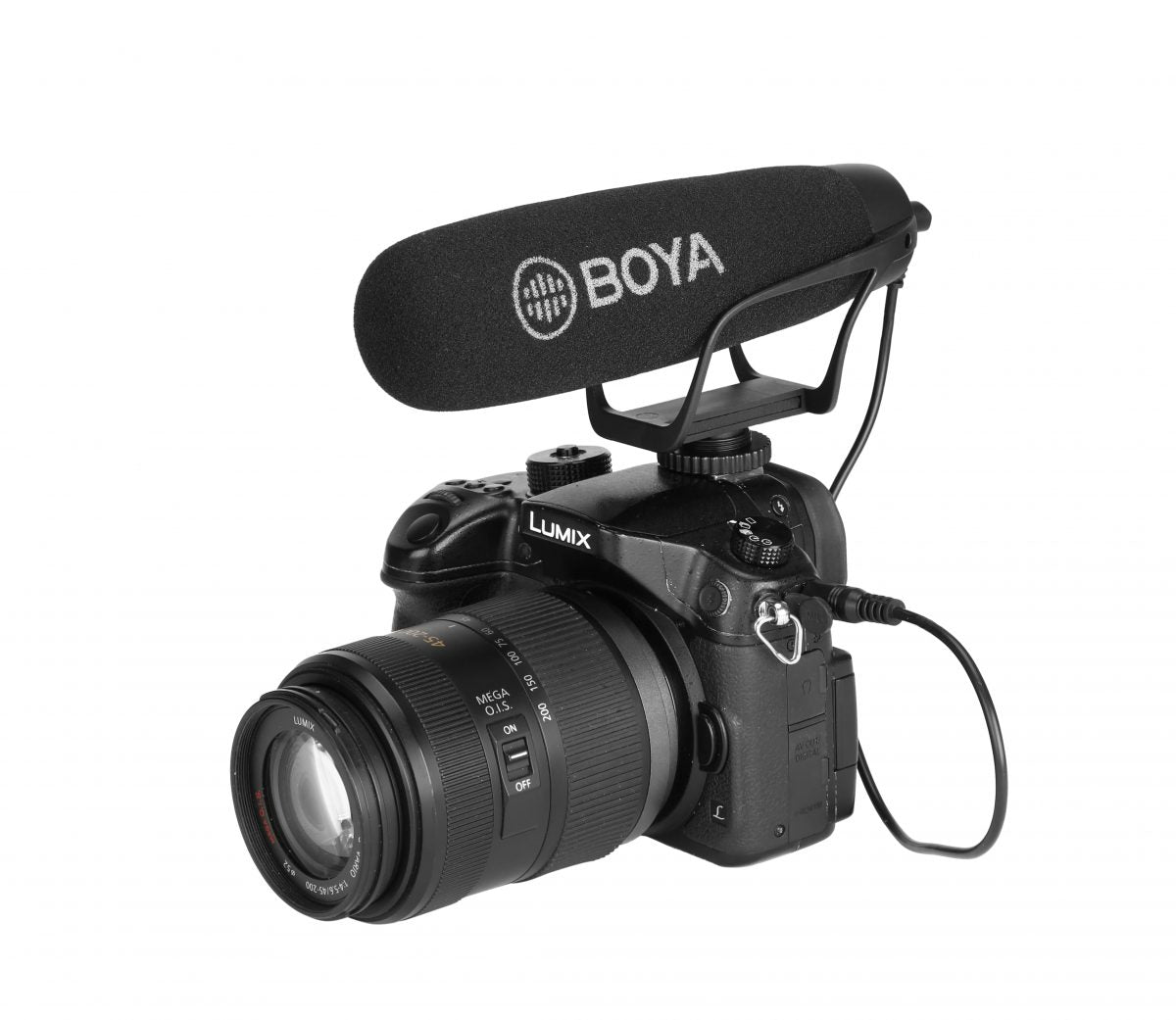 BOYA BY-BM2021 Compact Shotgun Mic Super Cardioid Video Shotgun Microphone for Cameras 3.5mm