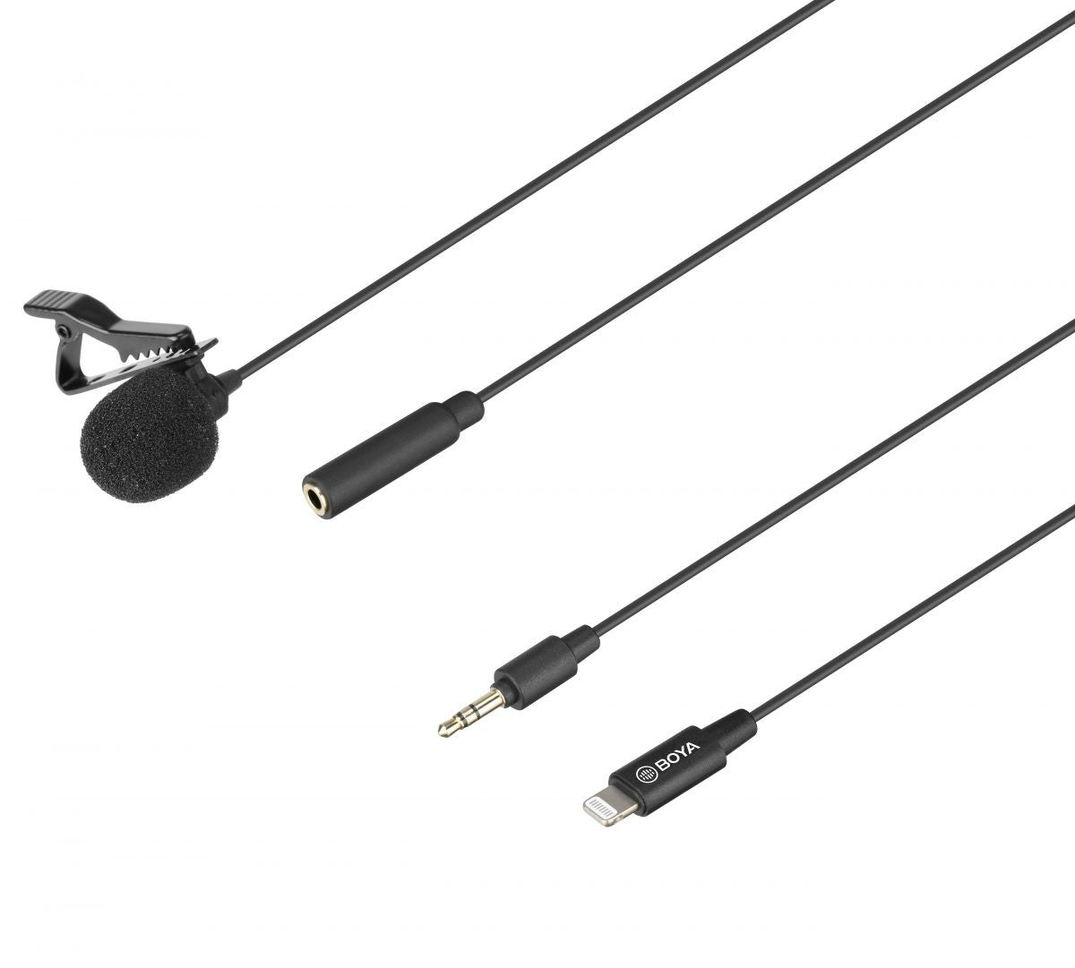 BOYA BY-M2 wired mic Lavalier mic for iPhone