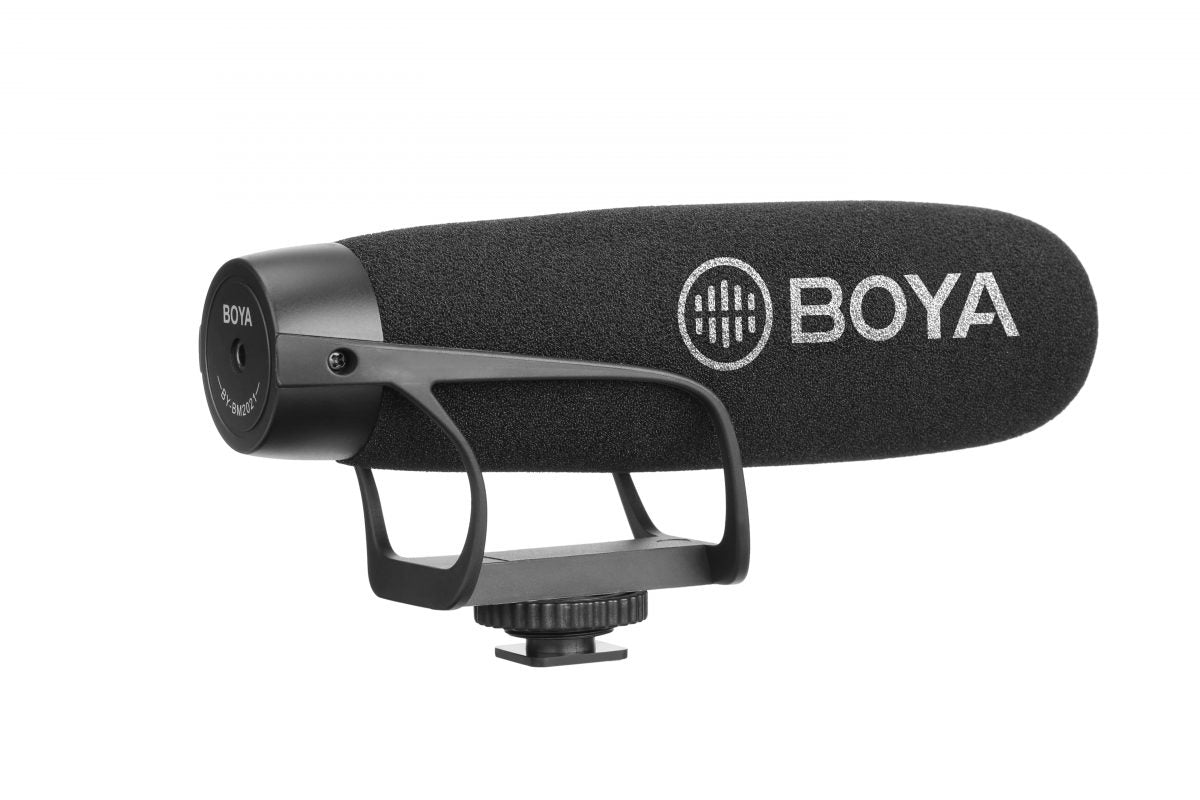 BOYA BY-BM2021 Compact Shotgun Mic Super Cardioid Video Shotgun Microphone for Cameras 3.5mm