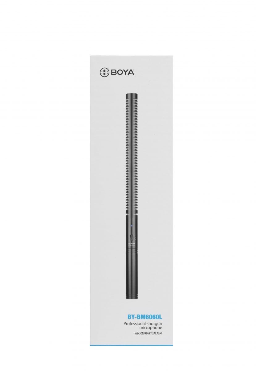 BOYA BY-BM6060L Professional Shotgun Mic Super Cardioid Microphone Hi-Pass 150Hz Filter