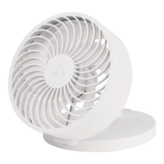 Arctic Summair Plus - Foldable Table Fan with Integrated Battery, White