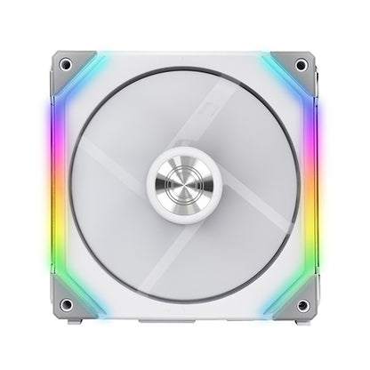 Lian Li UNI Fan SL 140 Double White Case Fan Pack - aRGB PWM 140mm 1500RPM (2pcs) with controller