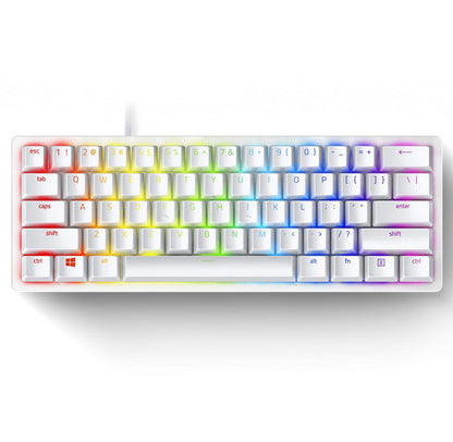 Razer HUNTSMAN MINI MERCURY ED. - 60% Opto Mechanical Gaming Keyboard Purple Switch - US Layout