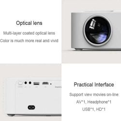 Xiaomi Wanbo Projector X1 Pro 1080p with Android system White EU