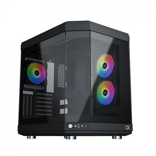 Xigmatek CUBI Full Tower Κουτί Υπολογιστή με RGB Φωτισμό Μαύρο