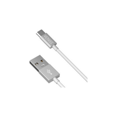 YENKEE YCU 221 WSR Καλώδιο φόρτισης/δεδομένων USB σε micro 1m, Λευκό