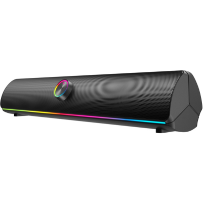 YENKEE YSP 1002 RGB SPARK, Bluetooth Gaming Soundbar με 10W RMS και φωτισμό RGB, Μαύρη