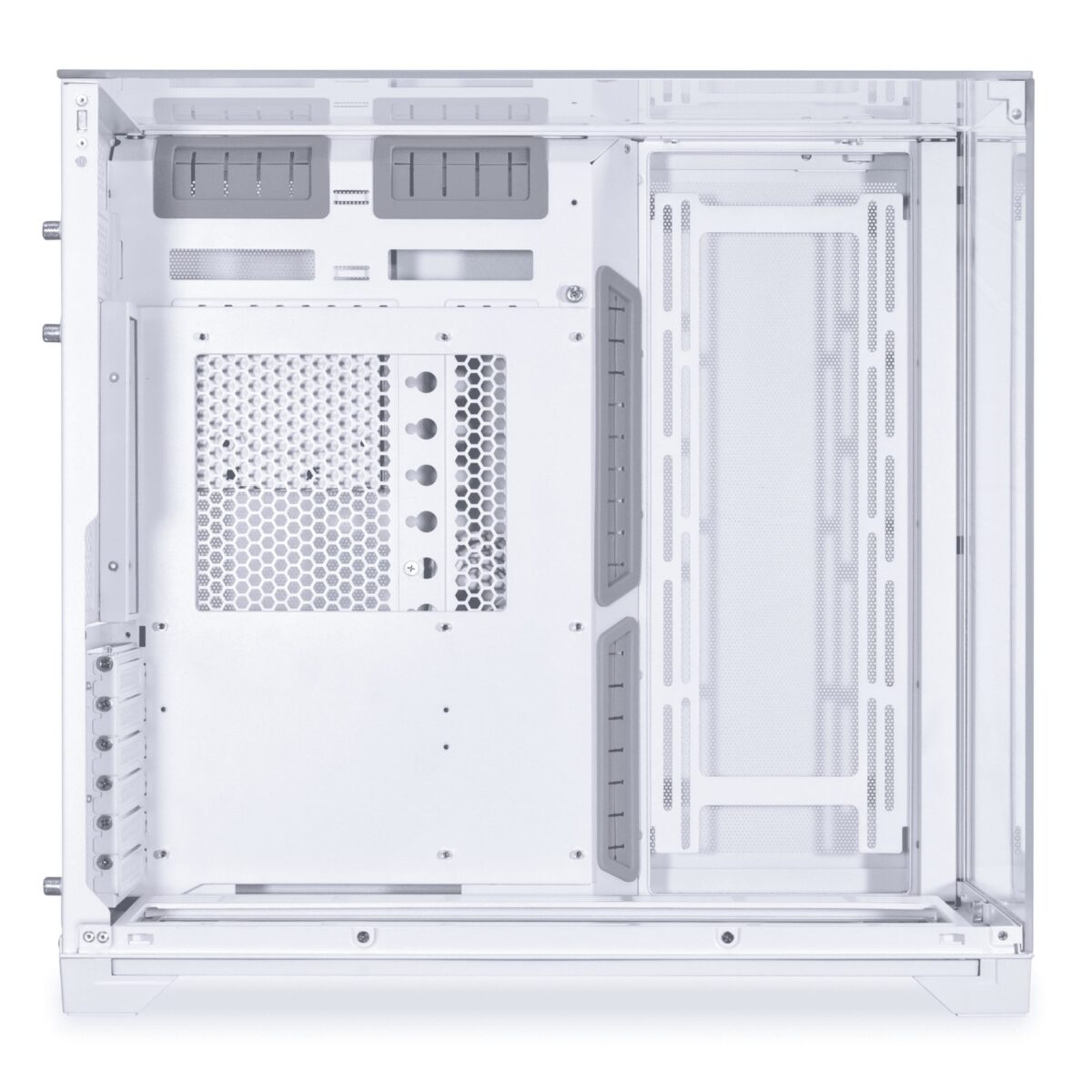 Lian Li O11 Vision White - White EATX(under 280mm)/ATX Columnless Tower PC Case