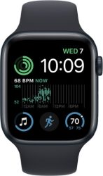 Apple Watch SE (2022) 40mm (GPS Only) Aluminium Case Midnight Black Sport Band Black