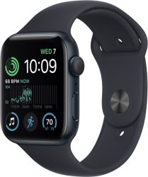 Apple Watch SE2 (2022) (MNT73LL-A) 40mm Midnight,  Sport Band Midnight Black