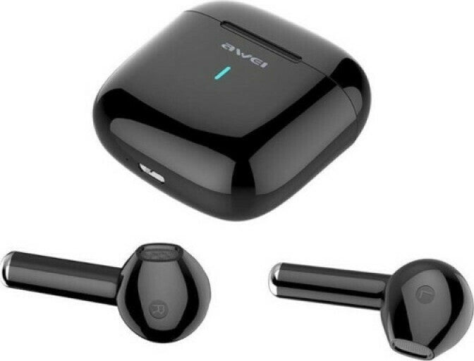 Awei T26 Earbud Bluetooth Handsfree Ακουστικά με Αντοχή στον Ιδρώτα και Θήκη Φόρτισης Μαύρα