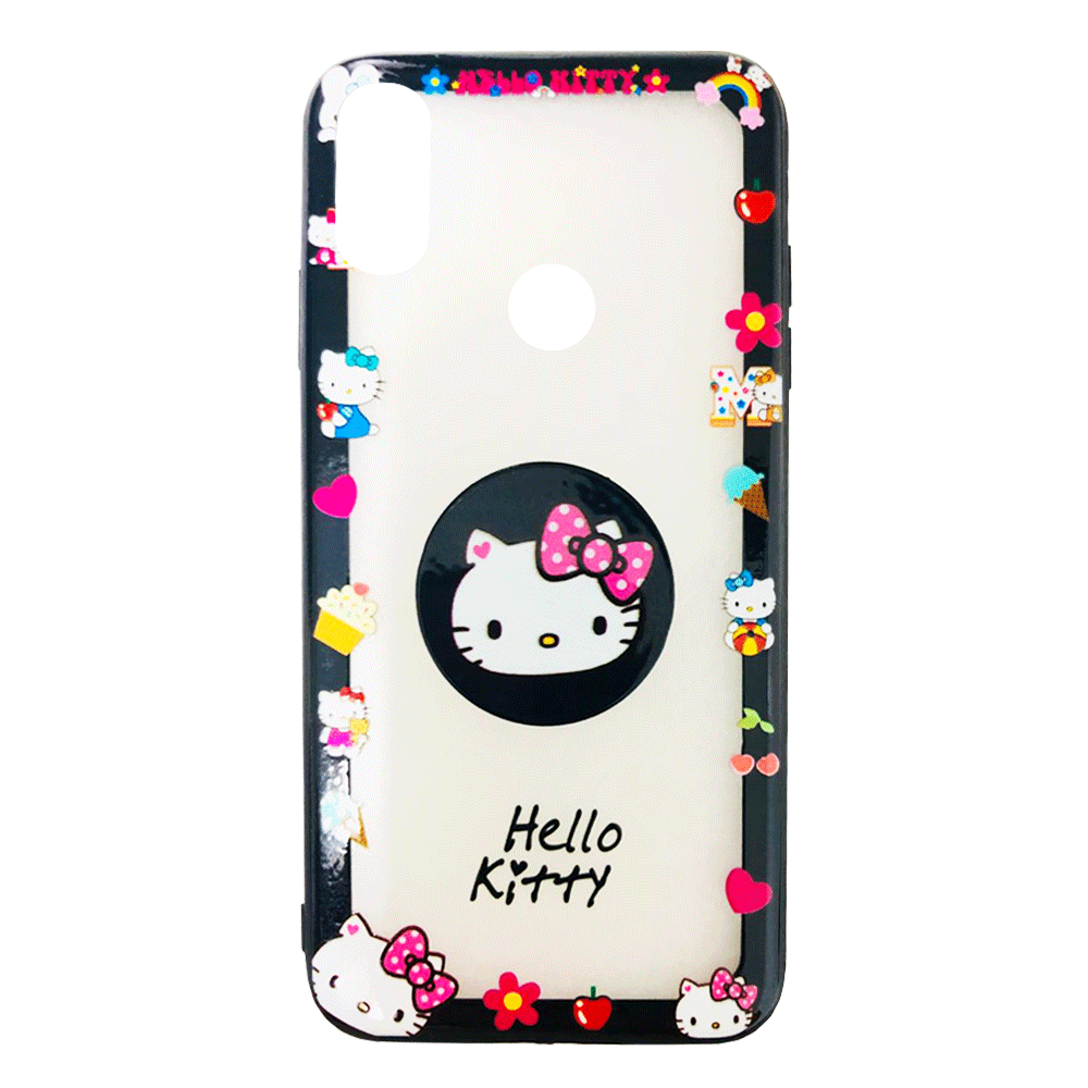 Θήκη σιλικόνης για Huawei Y6 PRO 2019 με σχέδιο Hello Kitty