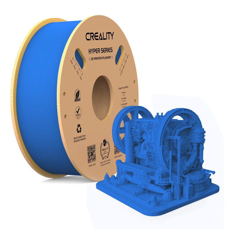 Creality Hyper PLA Blue 3D Printer Filament, High Speed, 1 kg Spool1.75