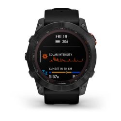 GARMIN FENIX 7X SOLAR PREMIUM MULTISPORT GPS WATCH SLATE GRAY WITH BLACK BAND 010-02541-01