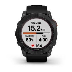 GARMIN FENIX 7X SOLAR PREMIUM MULTISPORT GPS WATCH SLATE GRAY WITH BLACK BAND 010-02541-01