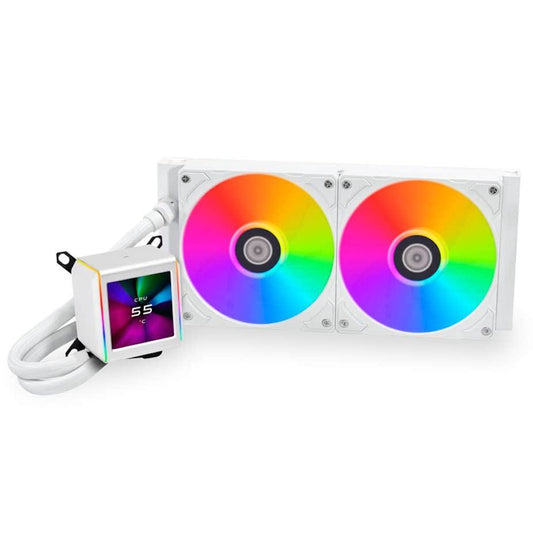 Lian Li Galahad II LCD 280 White - AIO GPU Liquid Cooler  with ARGB Fans