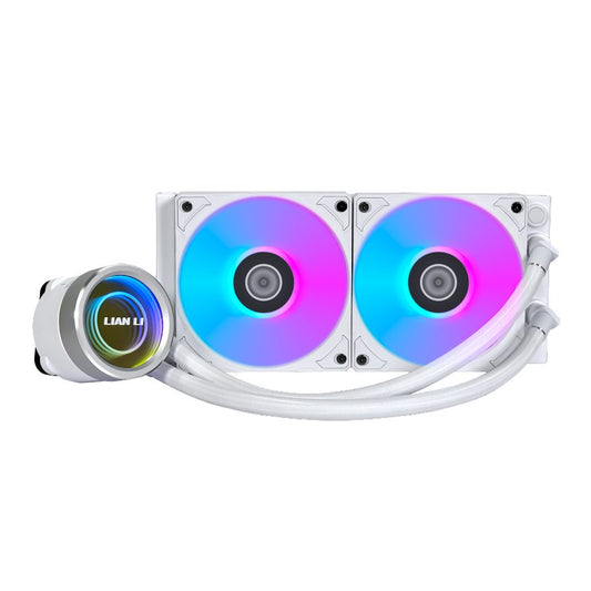 Lian Li Galahad II Trinity 240 White - AIO GPU Liquid Cooler  with ARGB Fans