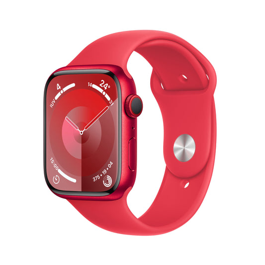 APPLE WATCH SERIES 9 MRYE3QL/A 45MM (PRODUCT) REDALUMINIUM CASE WITH (PRODUCT) RED SPORT BAND