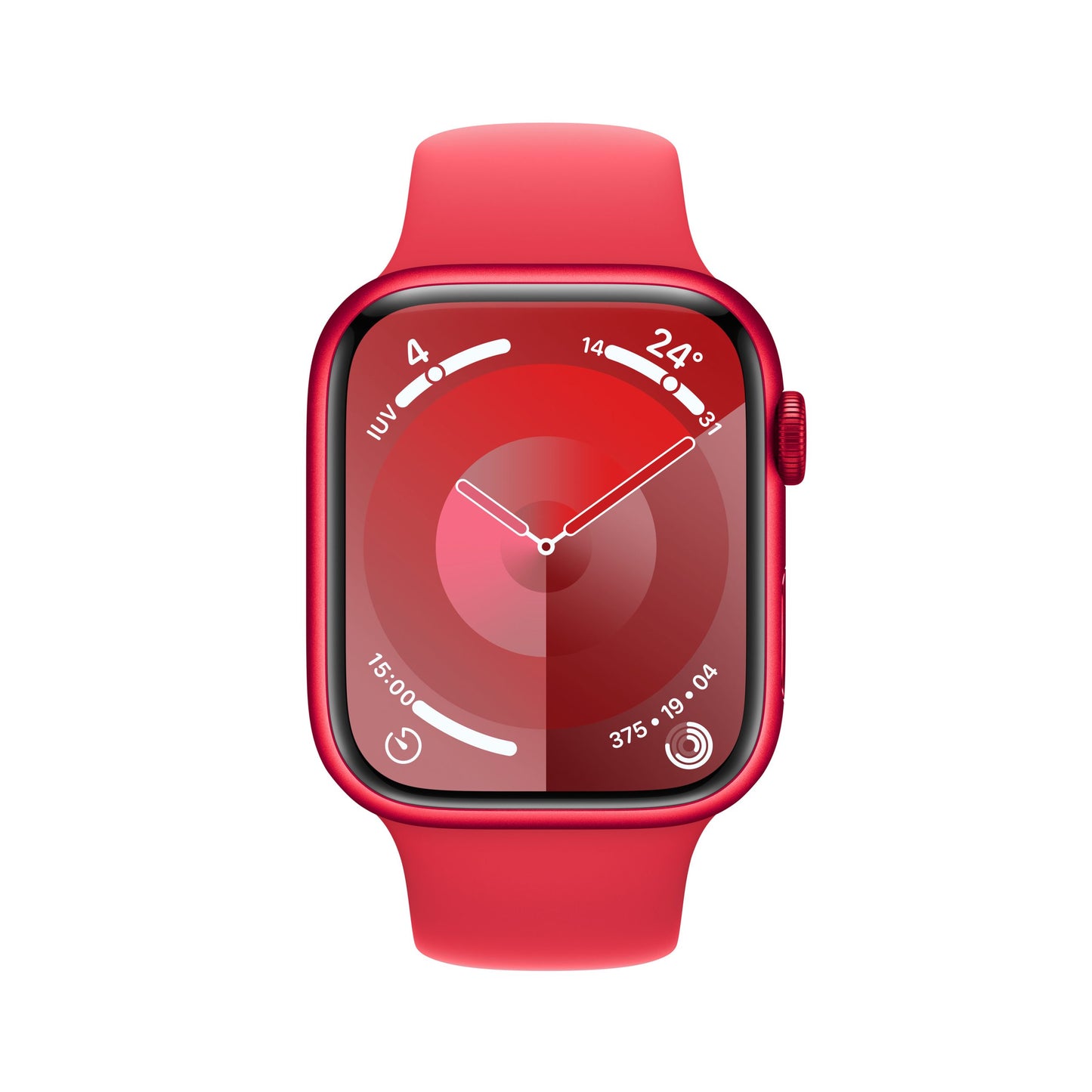 APPLE WATCH SERIES 9 MRYE3QL/A 45MM (PRODUCT) REDALUMINIUM CASE WITH (PRODUCT) RED SPORT BAND