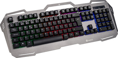 Σετ Gaming Πληκτρολόγιο NGS GBX-1500 Combo με διακόπτες και RGB φωτισμό & Ποντίκι Γκρι