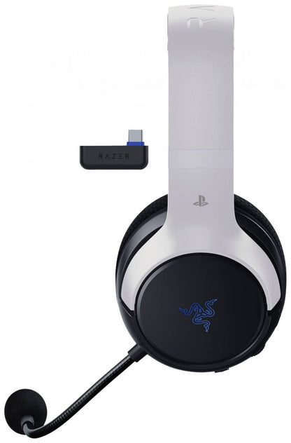 Razer Kaira Hyperspeed PlayStation Ασύρματο Over Ear Gaming Headset με σύνδεση USB Licensed Black/White