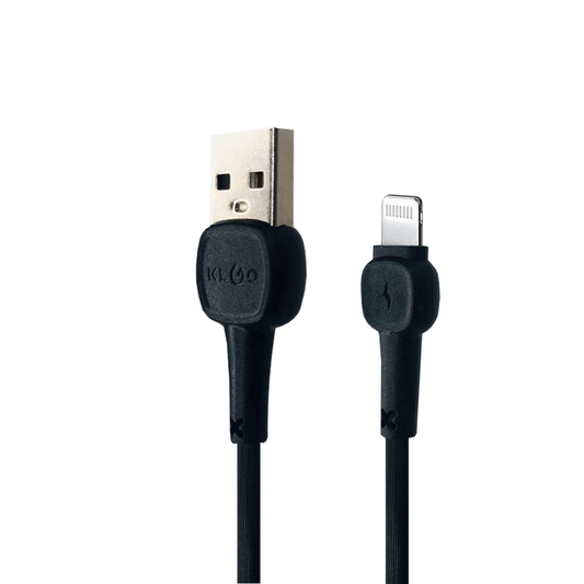 KLGO Καλώδιο 2.4A USB 2.0 σε Lightning  ταχείας φόρτισης 1M Μαύρο