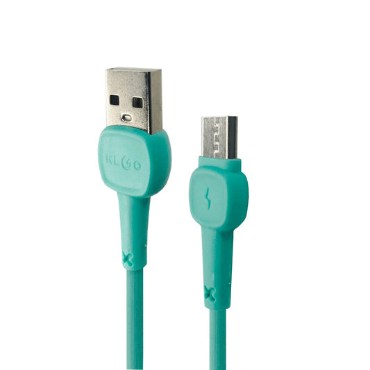 KLGO Καλώδιο 2.4A USB 2.0 σε Micro-usb ταχείας φόρτισης 1M Πρασινο