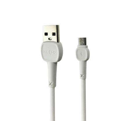 KLGO Καλώδιο 2.4A USB 2.0 σε Micro-usb ταχείας φόρτισης 1M Λευκό