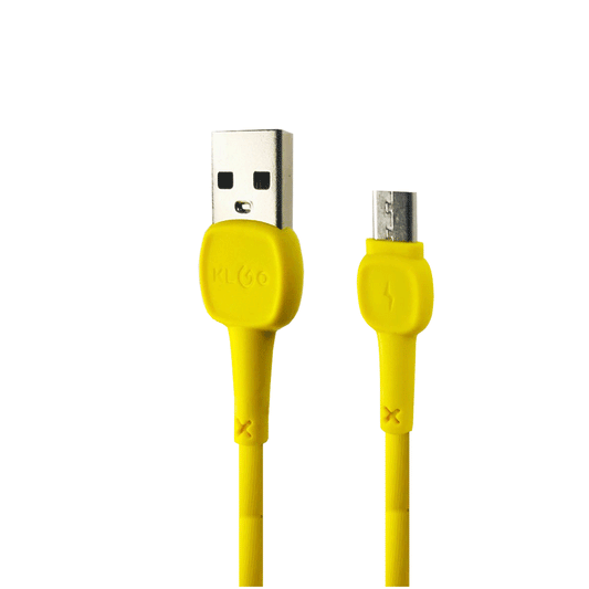 KLGO Καλώδιο 2.4A USB 2.0 σε Micro-usb ταχείας φόρτισης 1M Κίτρινο