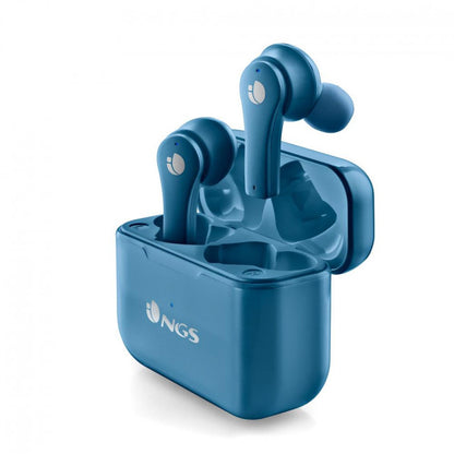 Bluetooth Ακουστικά Handsfree με Θήκη Φόρτισης NGS Artica Bloom In-ear Μπλέ