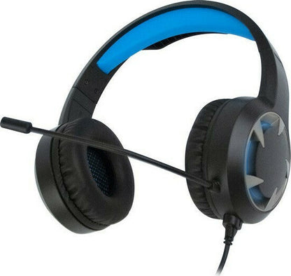 Gaming Headset με LED Lights & Volume Control NGS USB / 3.5mm σε μαύρο/μπλε χρώμα