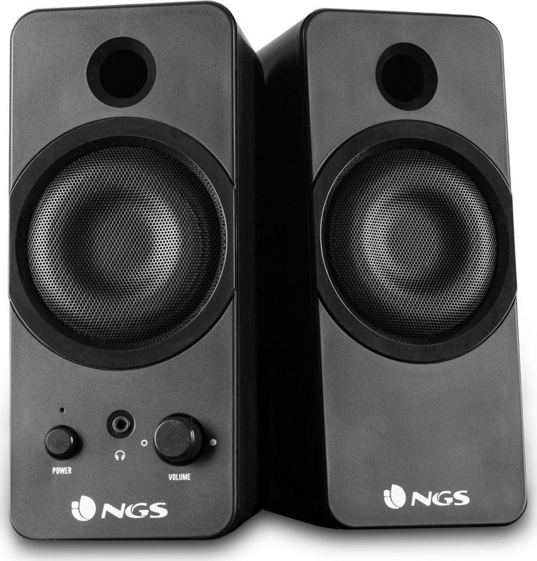 Ηχεία Υπολογιστή NGS GSX-200 2.0 με Ισχύ 20W σε Μαύρο Χρώμα