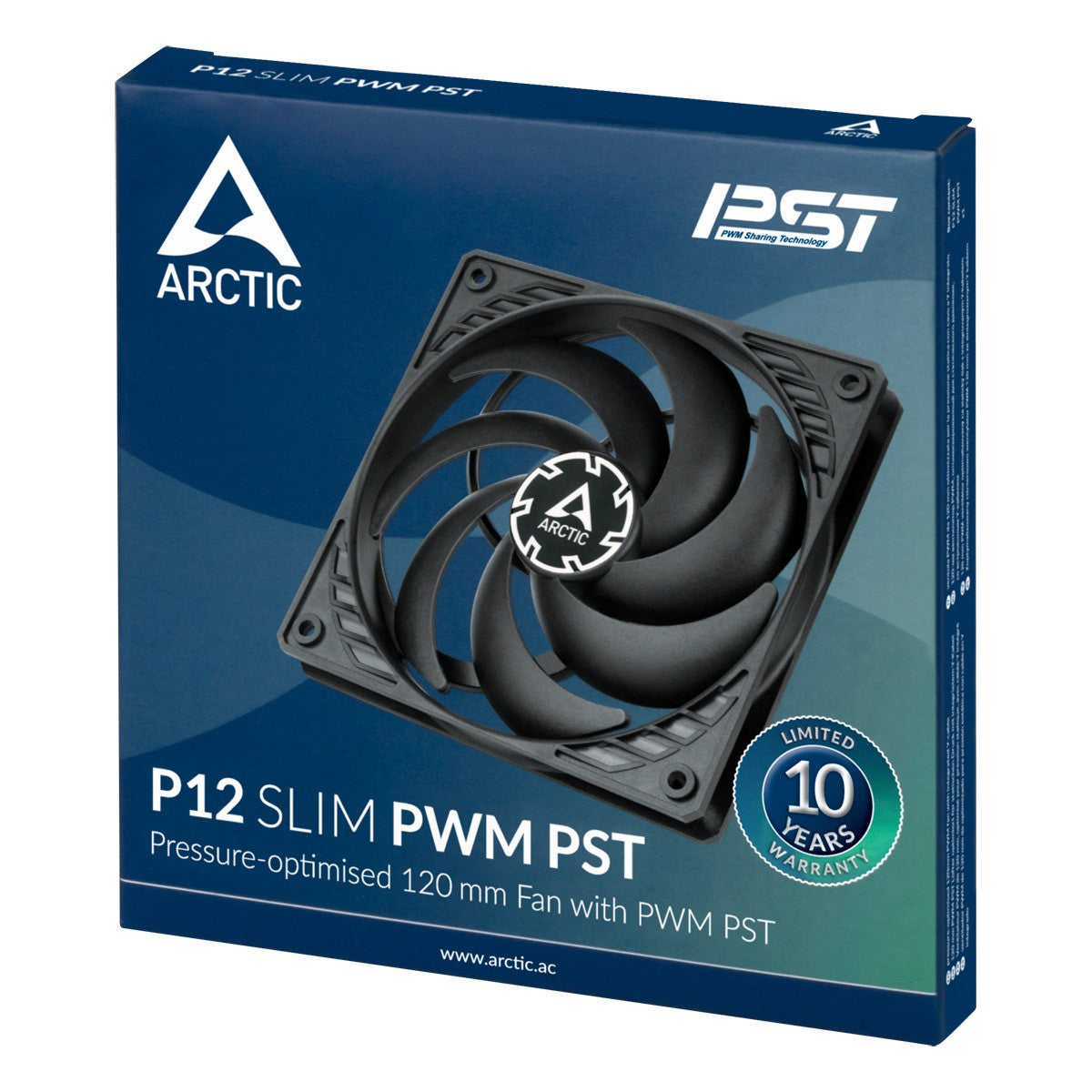 Arctic P12 SLIM PWM PST - 120mm Pressure optimized case fan