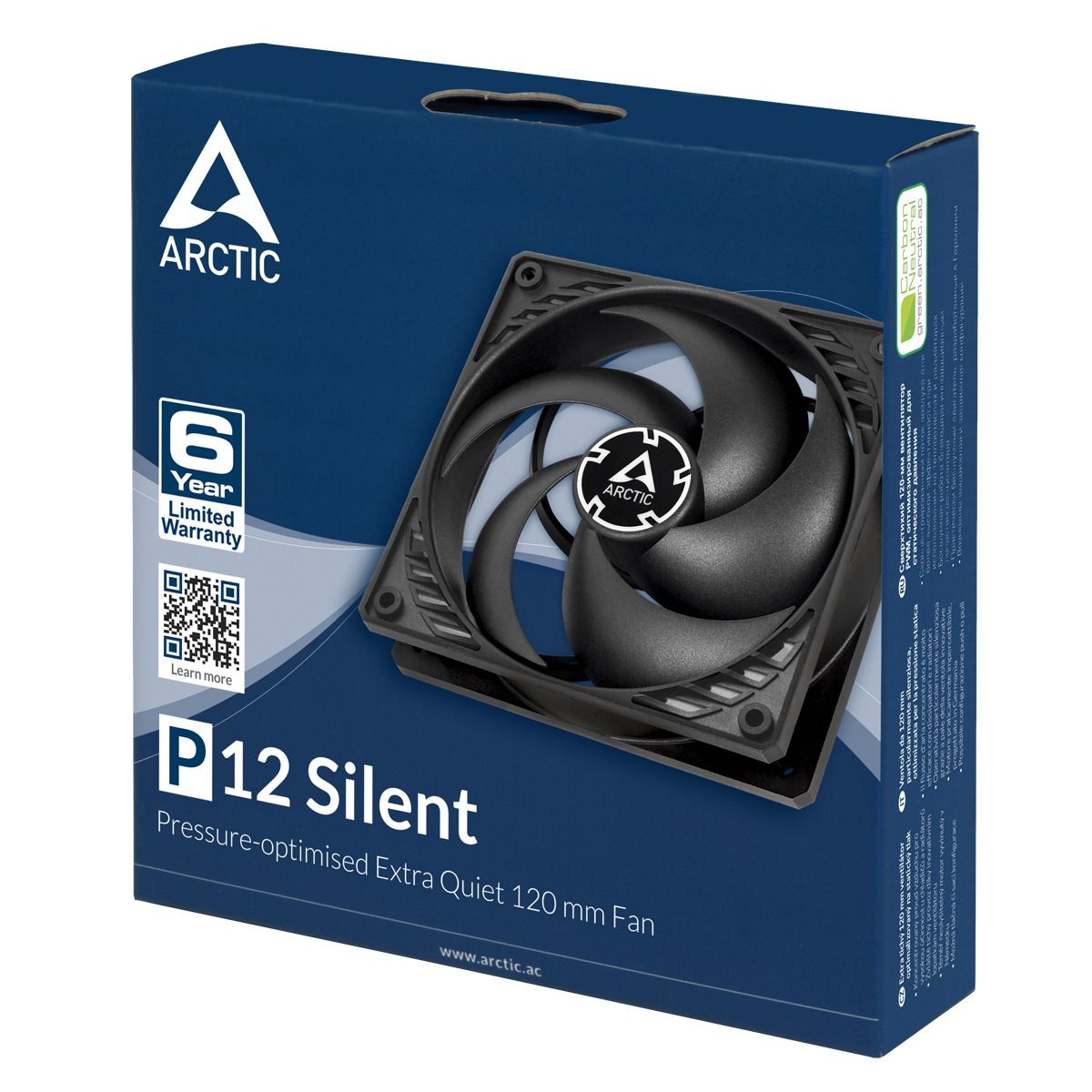 Arctic P12 Silent (black/black) - Case Fan -120mm