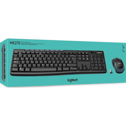 Σετ Πληκτρολόγιο & Ποντίκι Ελληνικό Logitech Wireless Combo MK270 Ασύρματο