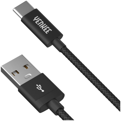 YENKEE YCU 301 BK Καλώδιο Φόρτισης/Δεδομένων USB σε Type C, 1m Μαύρο