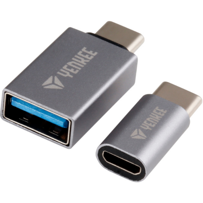 YENKEE YTC 021 USB C male tο Micro/USB A female 2pack