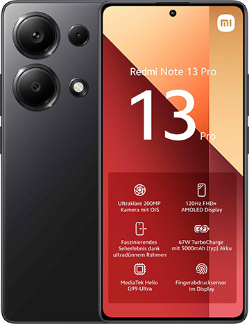 Redmi Note 13 Pro 12GB 512GB Midnight Black LTE