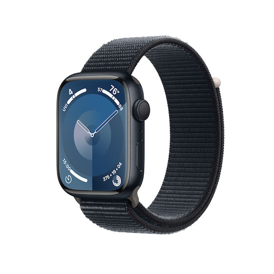 Apple Watch Series 9 GPS 45mm Midnight Aluminium Case with Sport Loop Midnight