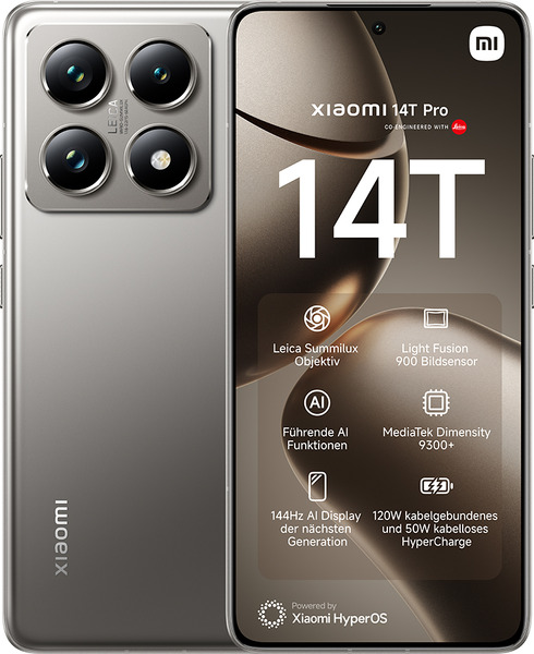 Xiaomi 14T Pro 12GB 512GB Titan Grey 5G Global spec