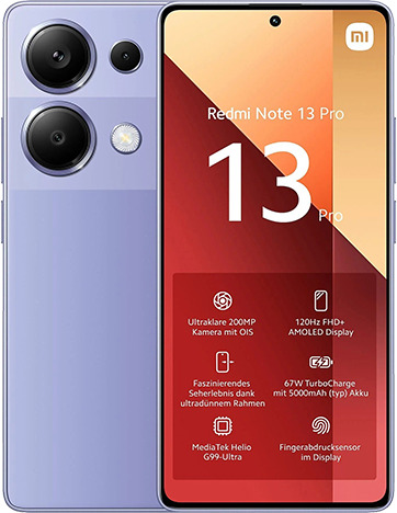 Redmi Note 13 Pro 12GB 512GB Purple LTE Global spec